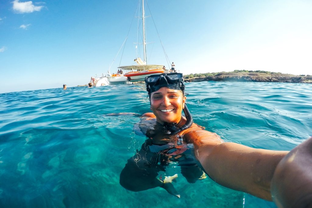 Snorkeling a Lampedusa dalla barca